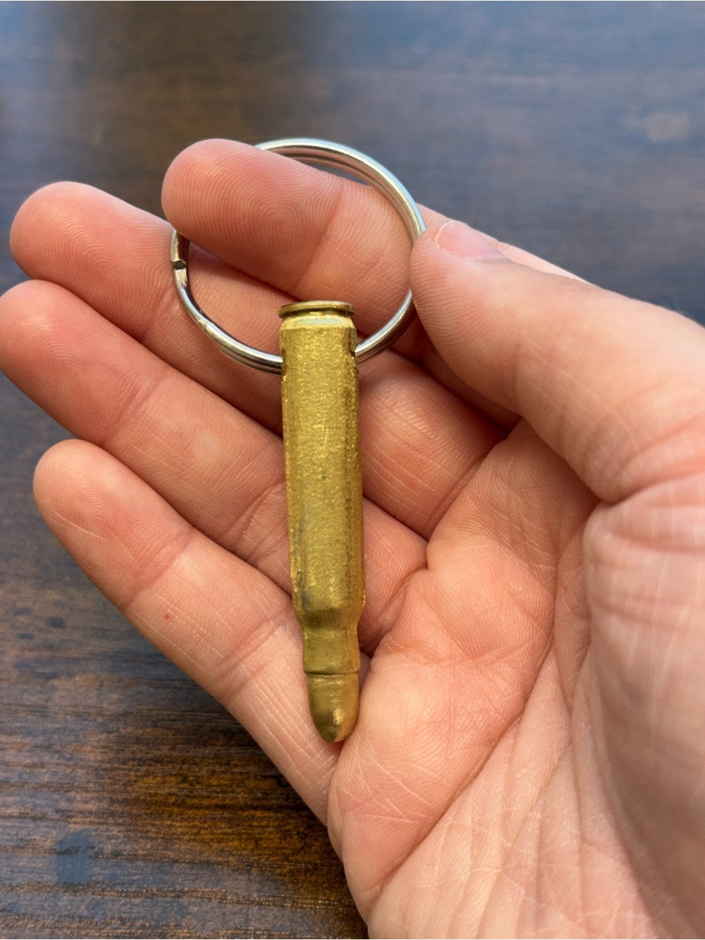Brass Bullet Casing Keychain